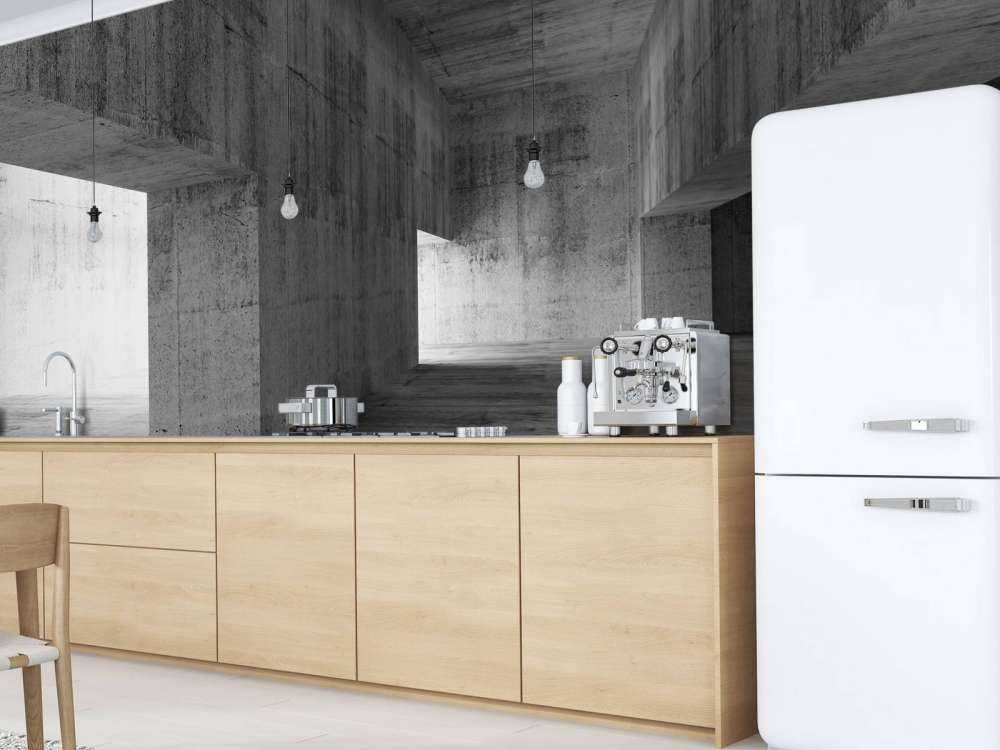 Blanco betonnen interieur