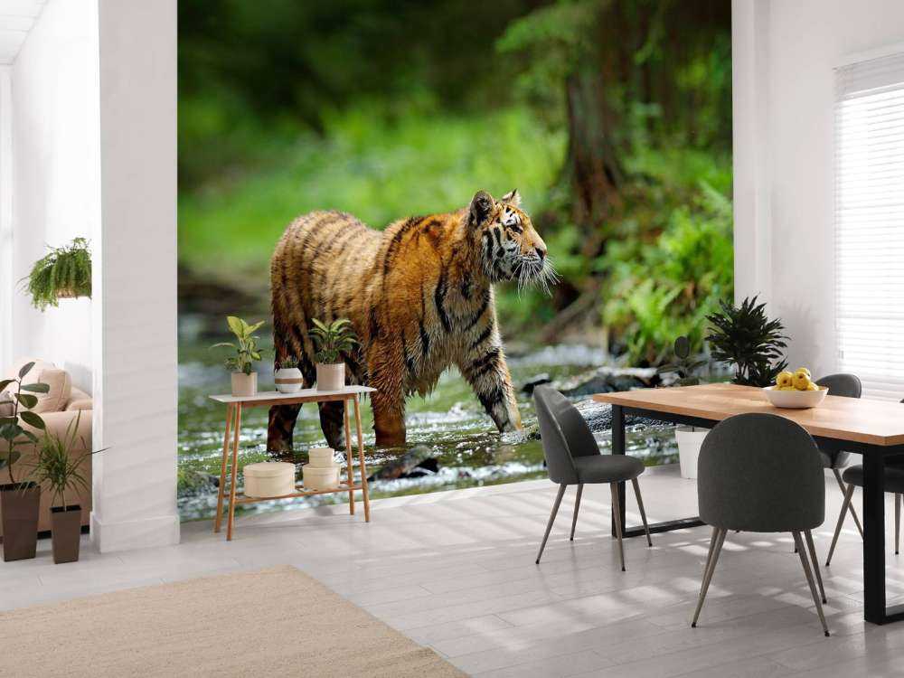 Tijger in Russische natuur