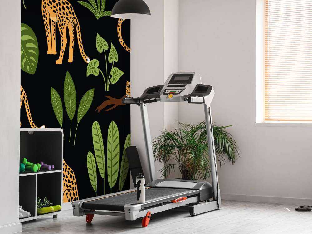 Luipaard Patroon met bladeren