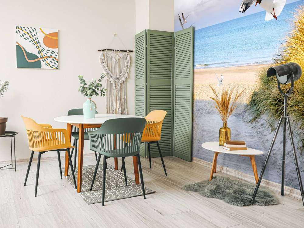 Meeuwen langs de Baltische kust