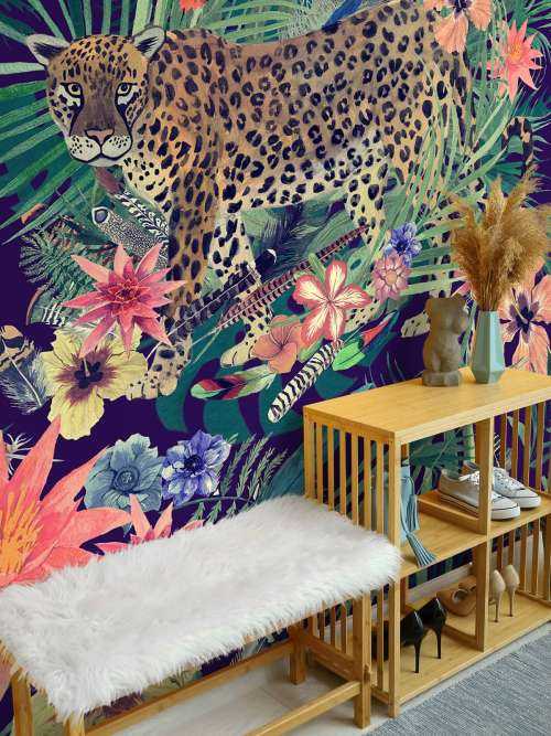 Jungle print met luipaarden