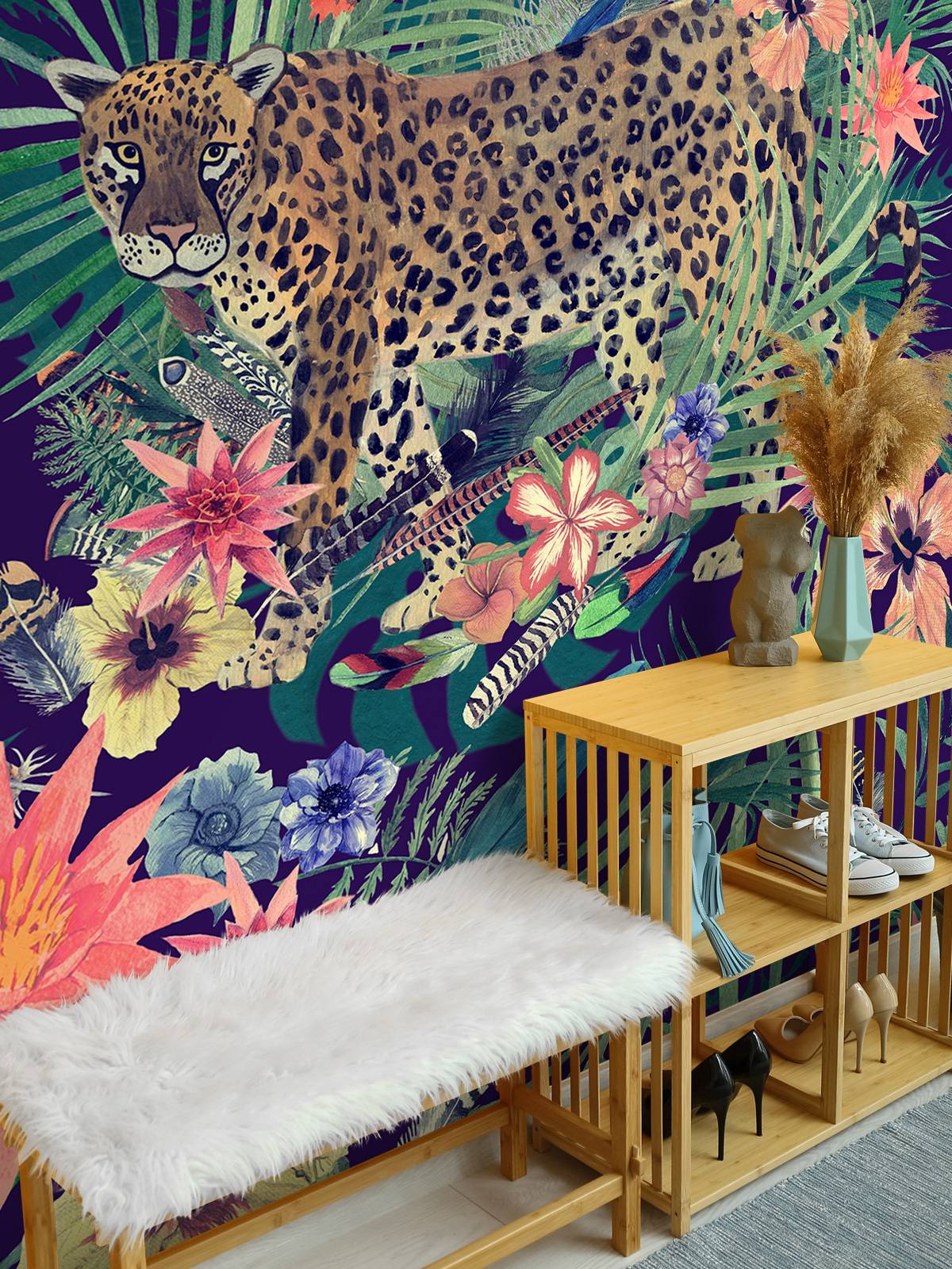 Jungle print met luipaarden