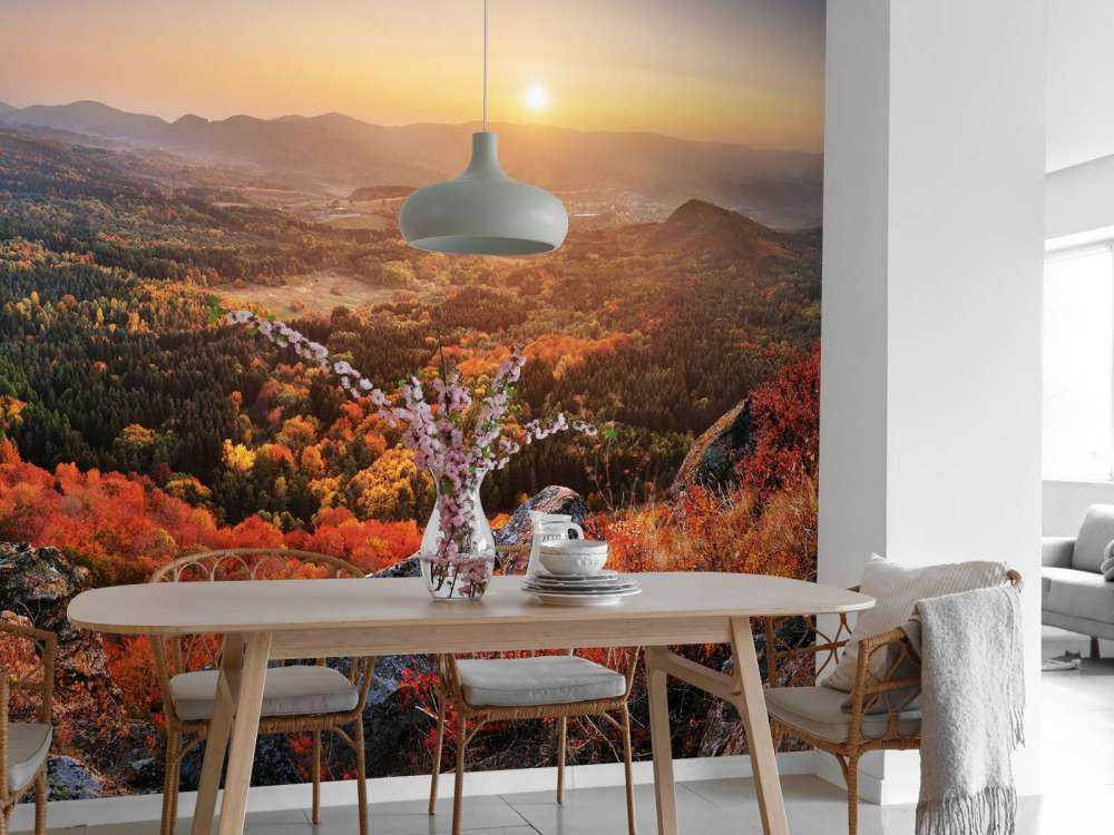 Herfstlandschap in de bergen