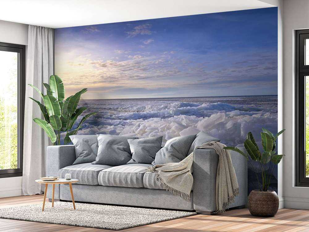 Kruiend iJs aan het Ijsselmeer