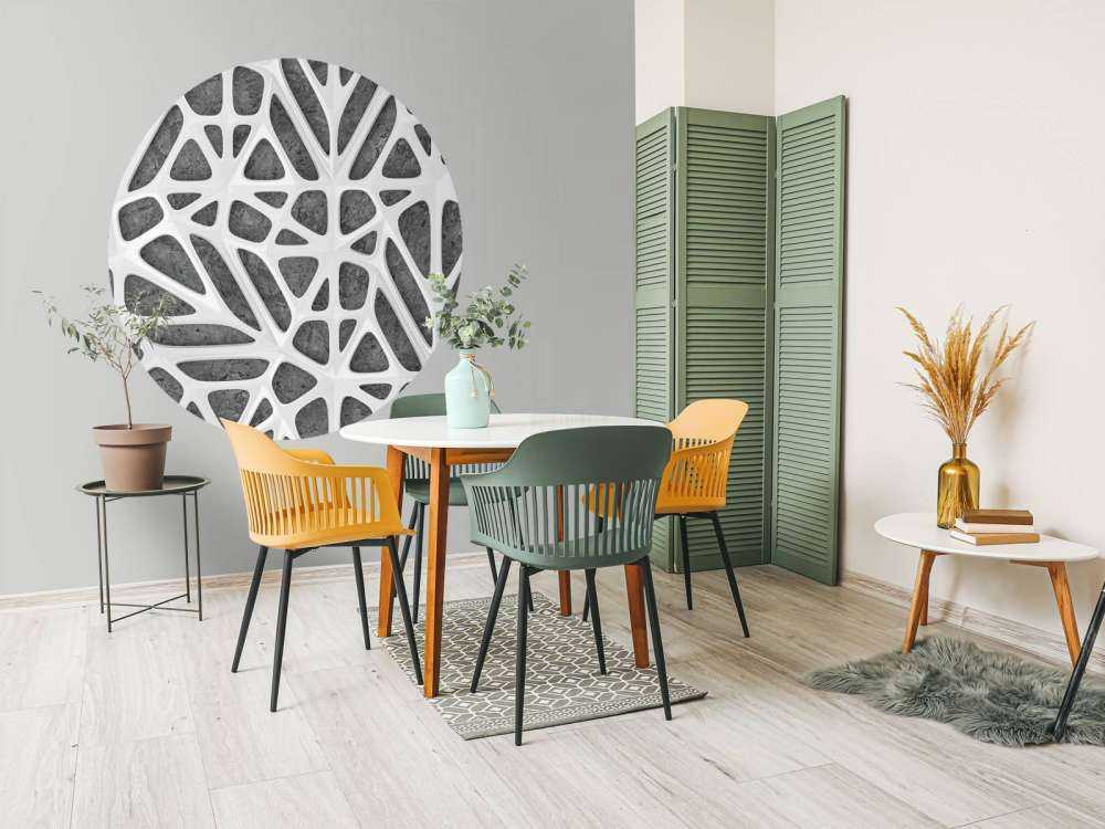 Wit patroon op beton