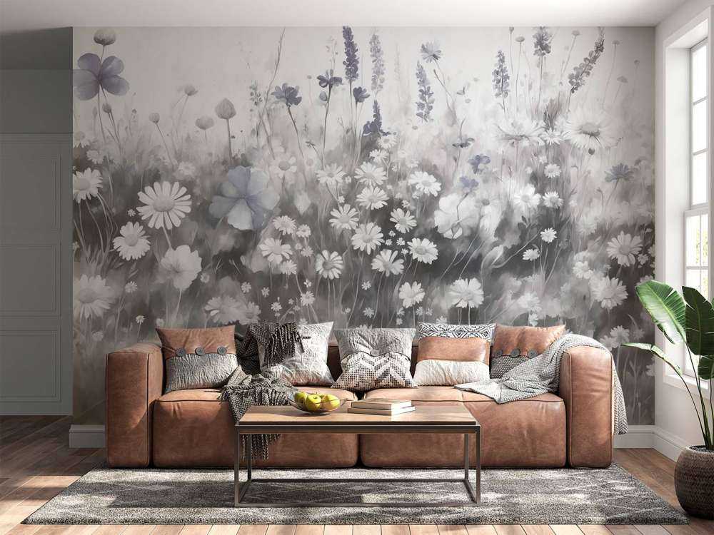 Lush Greenery of Summer Soft Beige