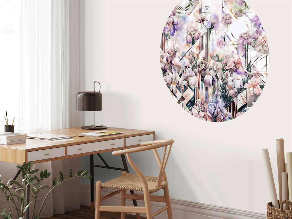 Huge Watercolor Irises Pink