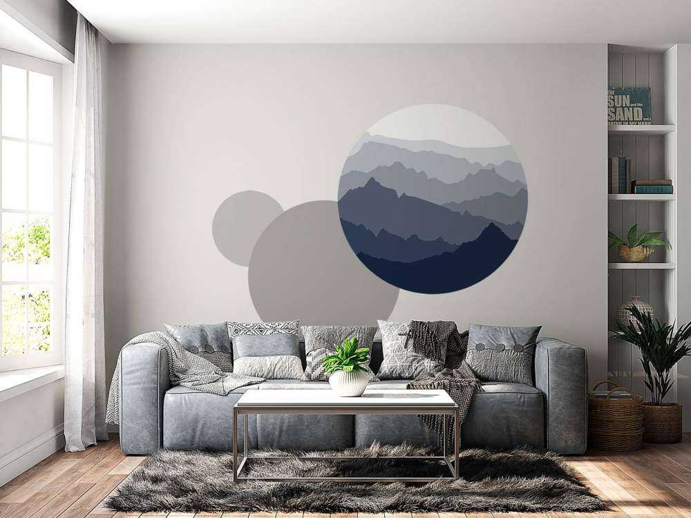 Rustige blauwe berglagen