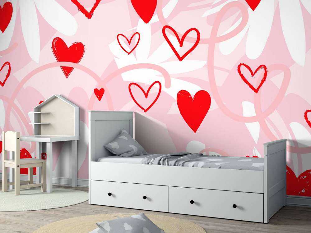 Speelse rode hartenzee