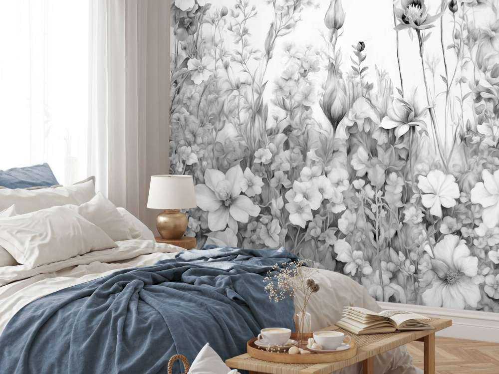 Flowers of my soulSEAMLESS Gray