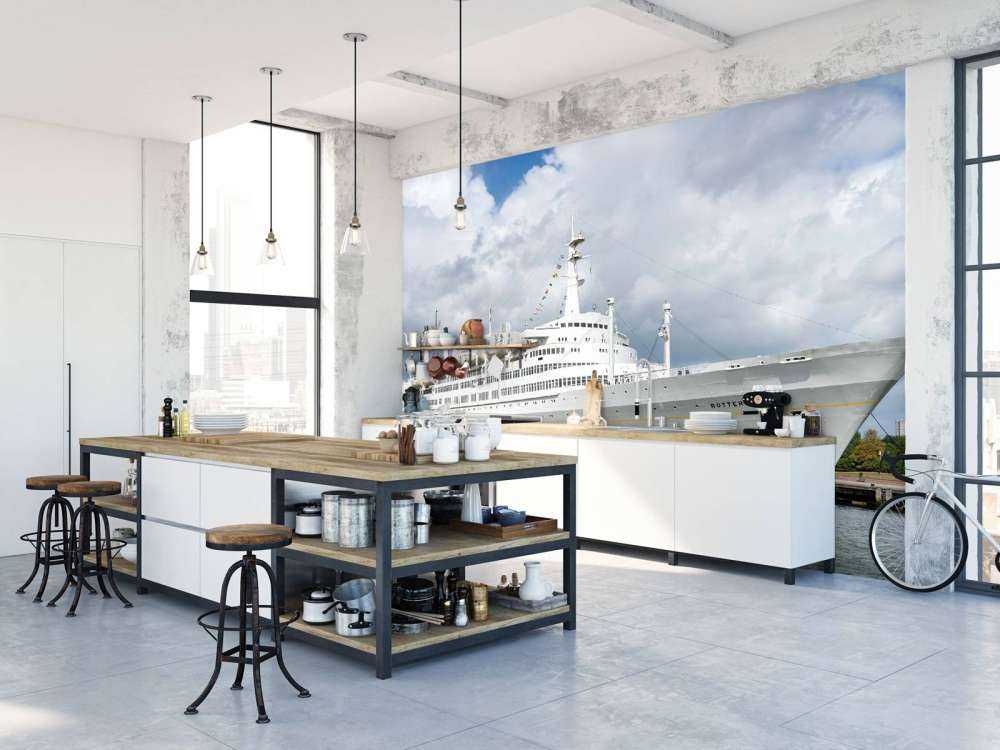 Stijlvolle oceaanreus in de haven