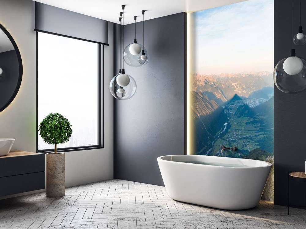 Valleischaduw in ochtendgloed