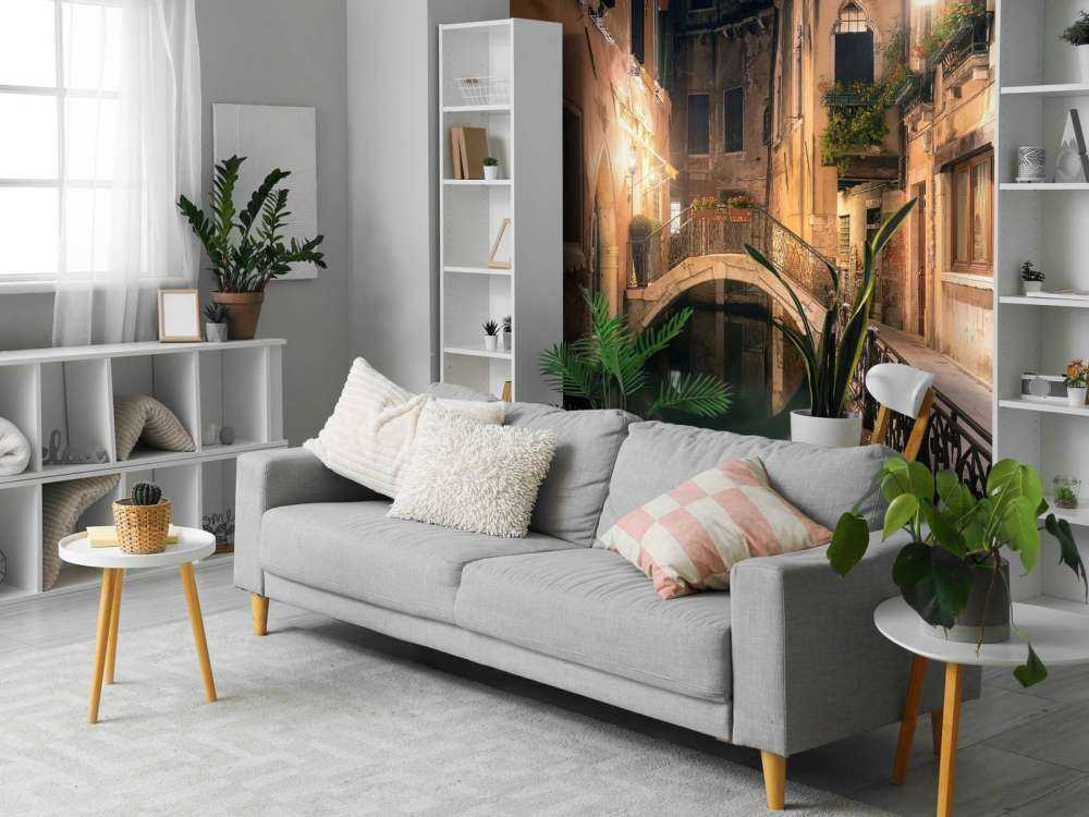 Verlichte Brug van Venetië