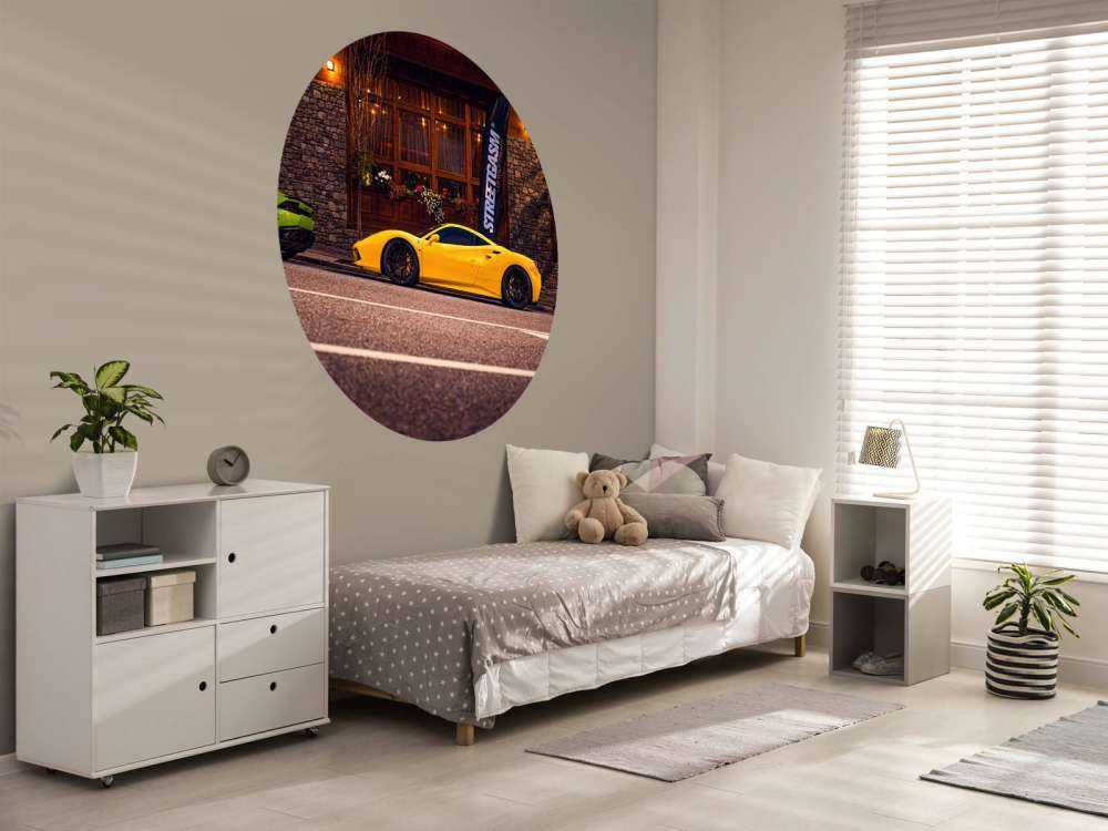 Exclusieve auto's bij houten lodge