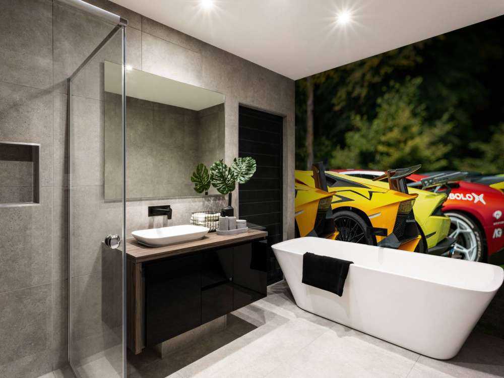 Supercars collectie in de natuur