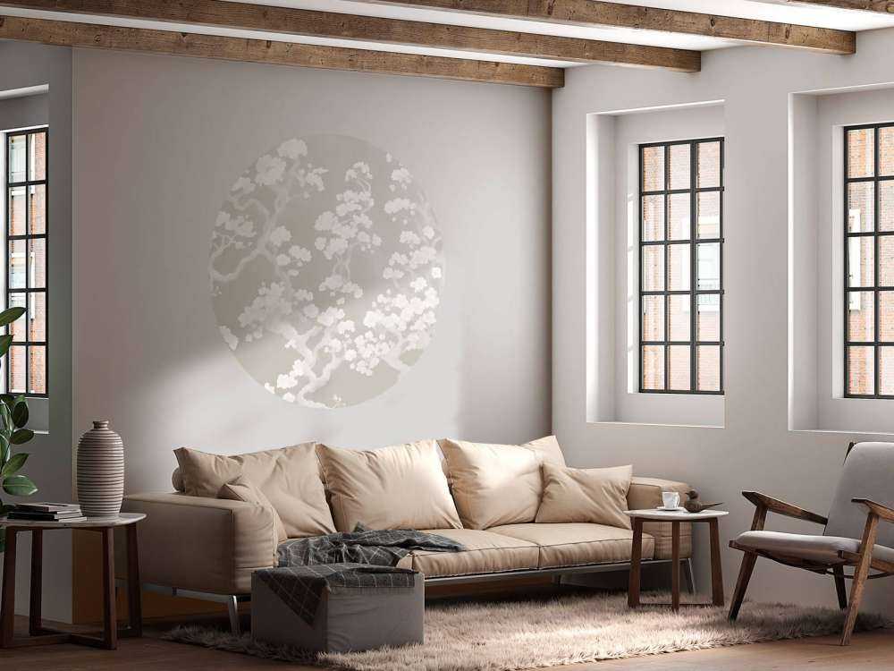 Wonderful blooming forest - taupe