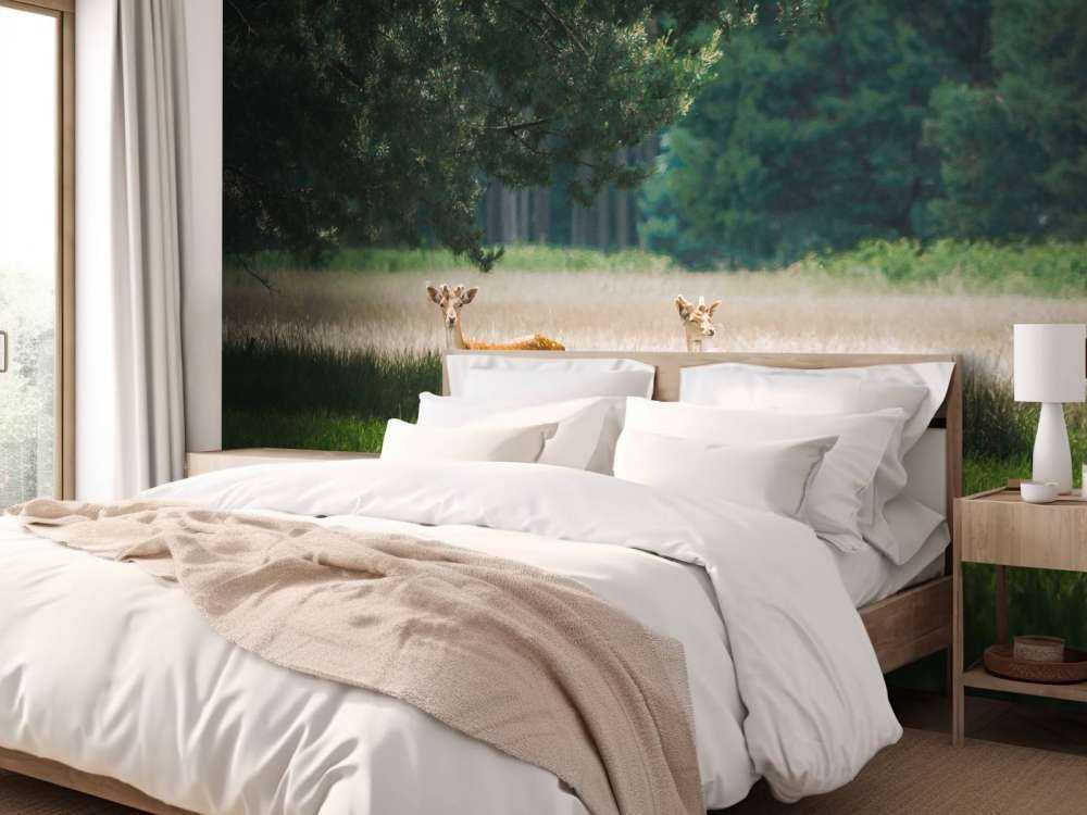 Vredige Weide met Wilde Hertjes