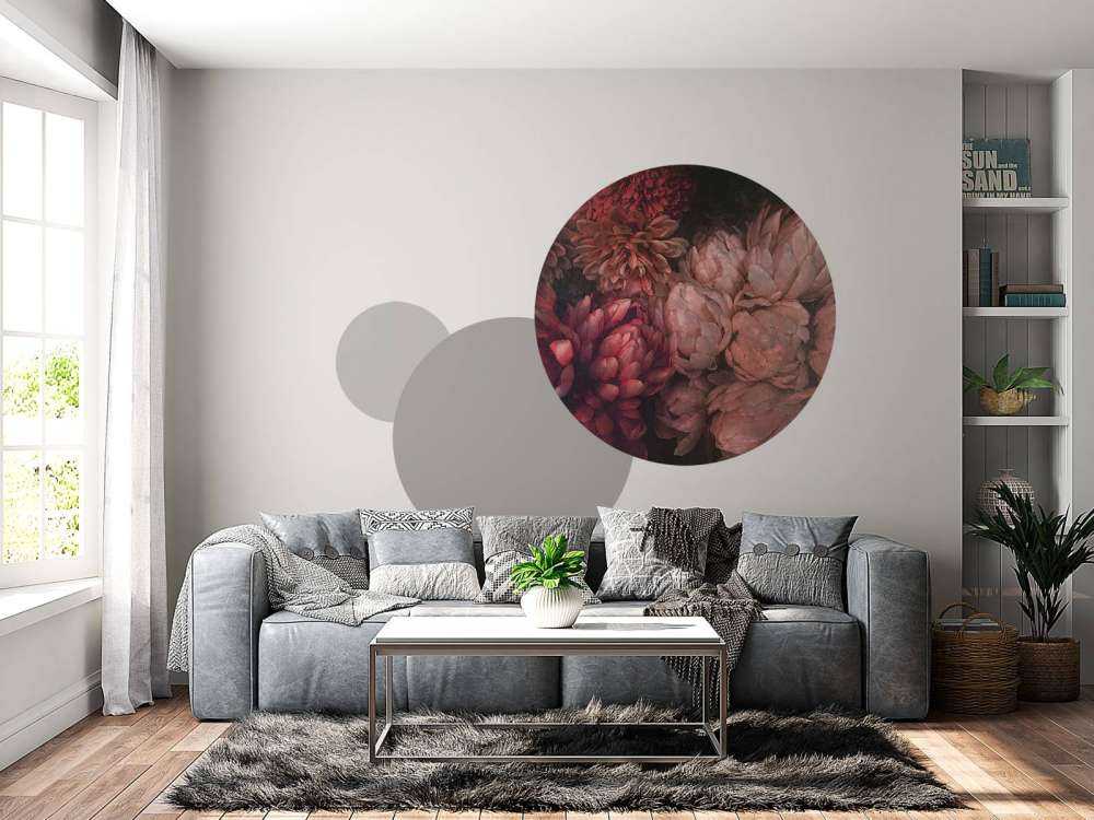 Chrysanten in diepe rozenroodtinten