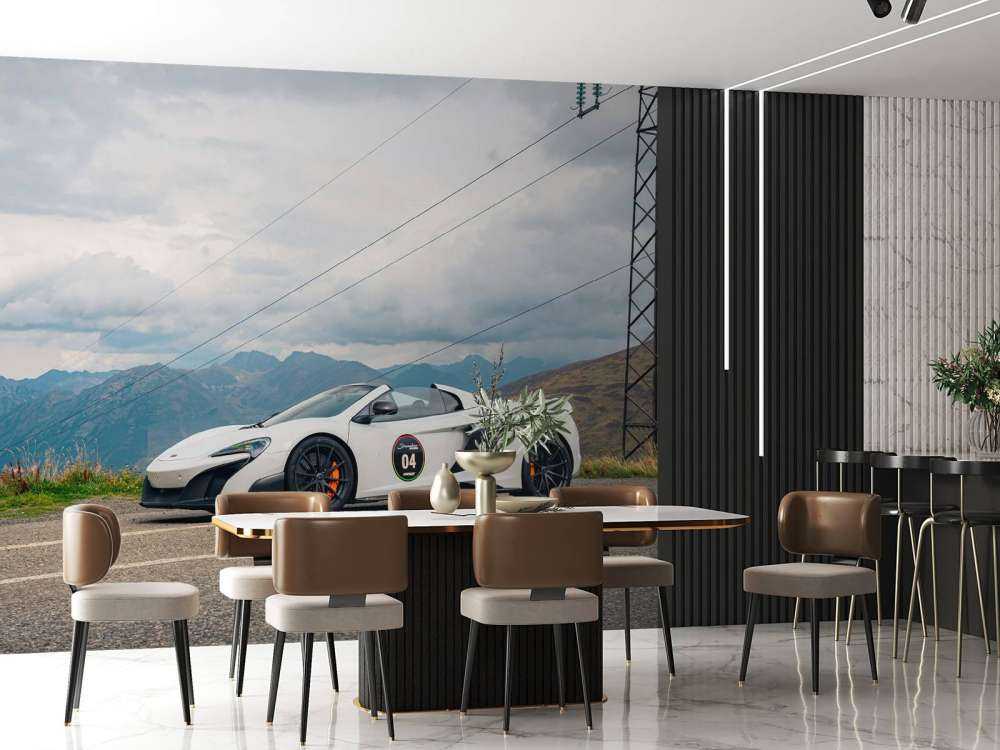 McLaren 675LT Spider Bergpanorama