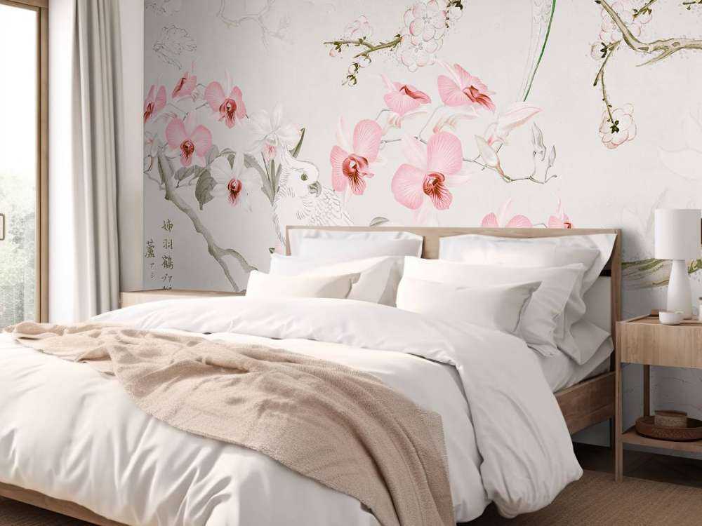 Chinoiserie with cockatoo