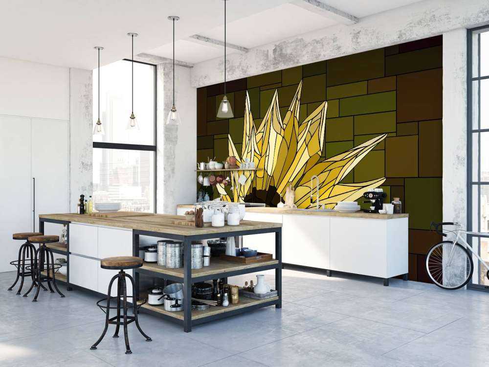 Bloeiende gele gazania