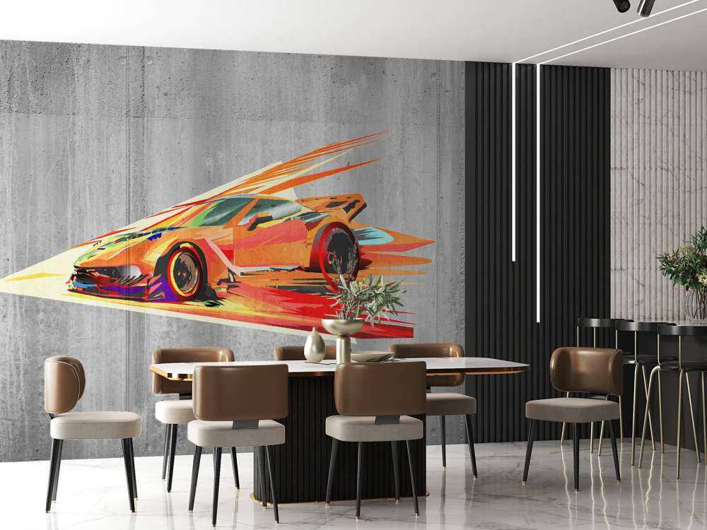 Graffiti raceauto