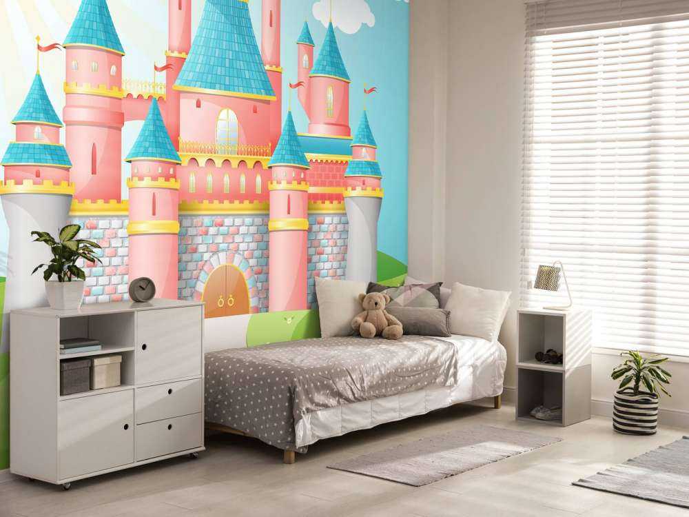 Roze sprookjeskasteel