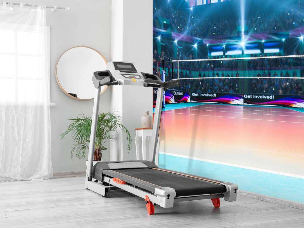 Modern volleybalveld op de lengte