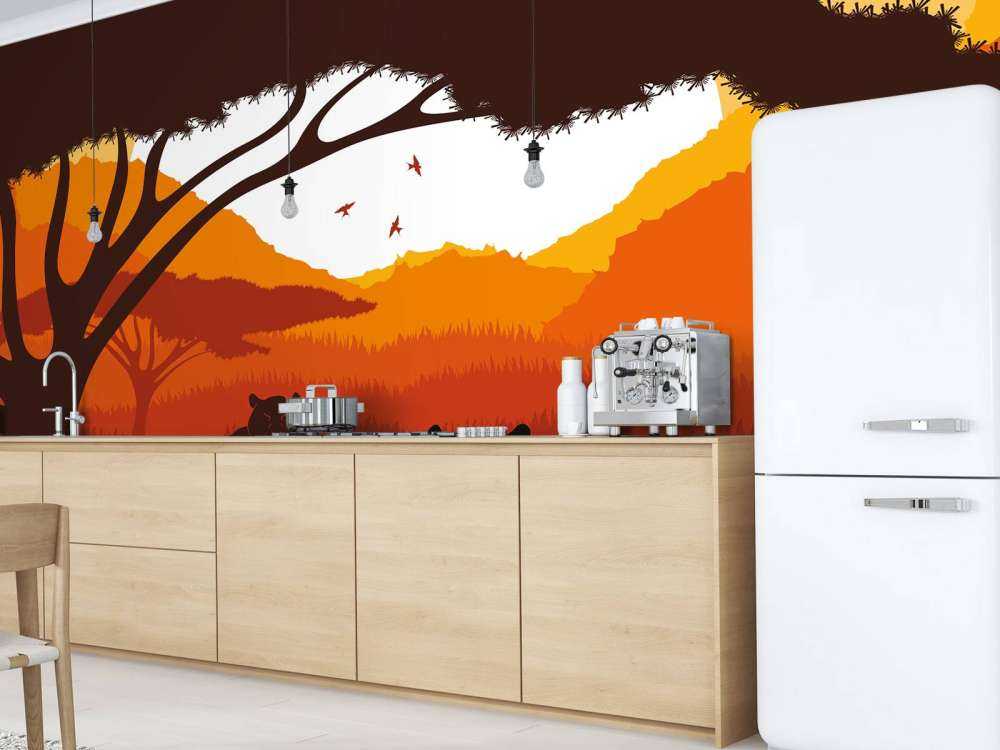 Zonsondergang in Afrika