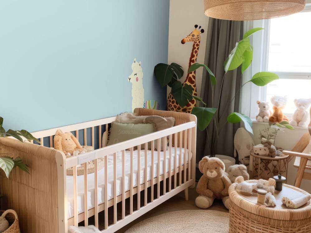 Alpaca design met een blauwe achtergrond