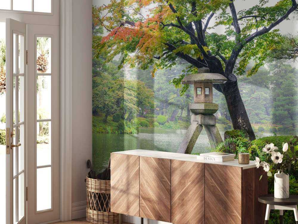 Tuin van Kenrokuen in de herfst