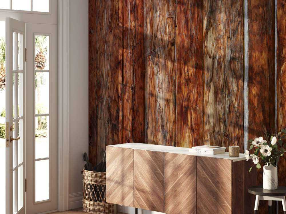 Robuust gebrand hout