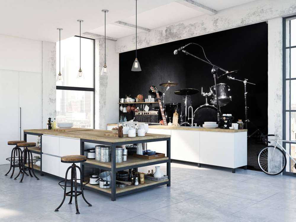 Muziekinstrumenten van een band