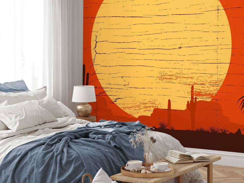 Cowboy in de woestijn