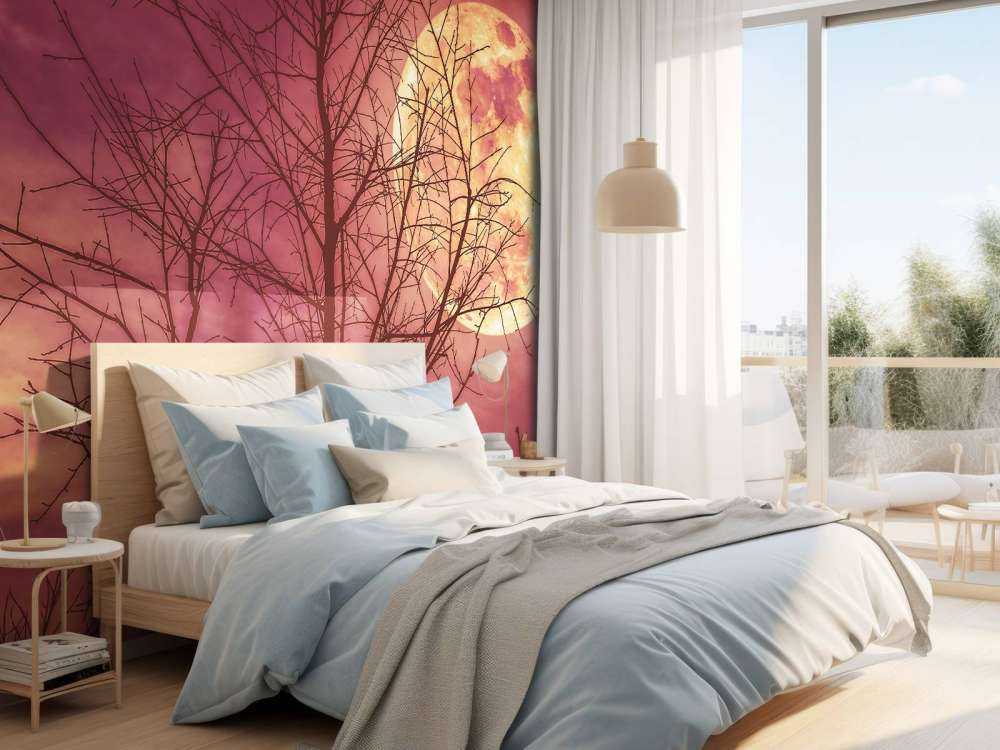 Kleurrijke maan design