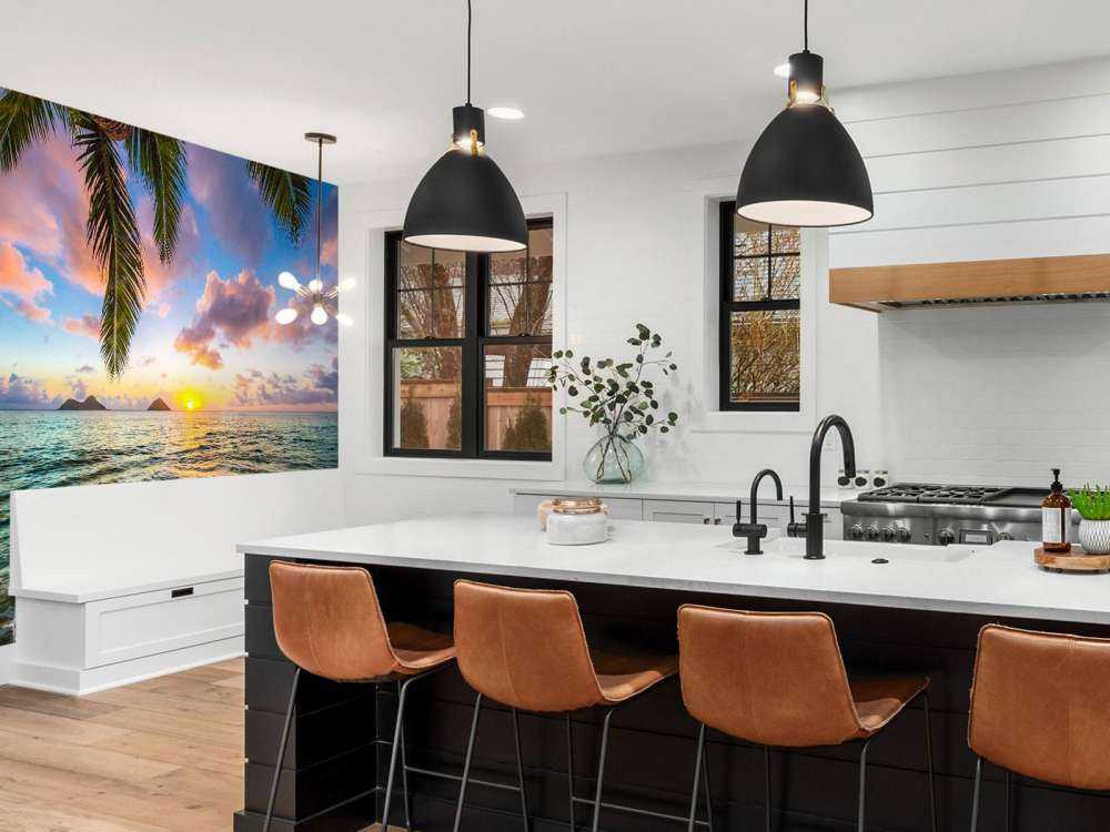 Zonsondergang bij Lanikai beach