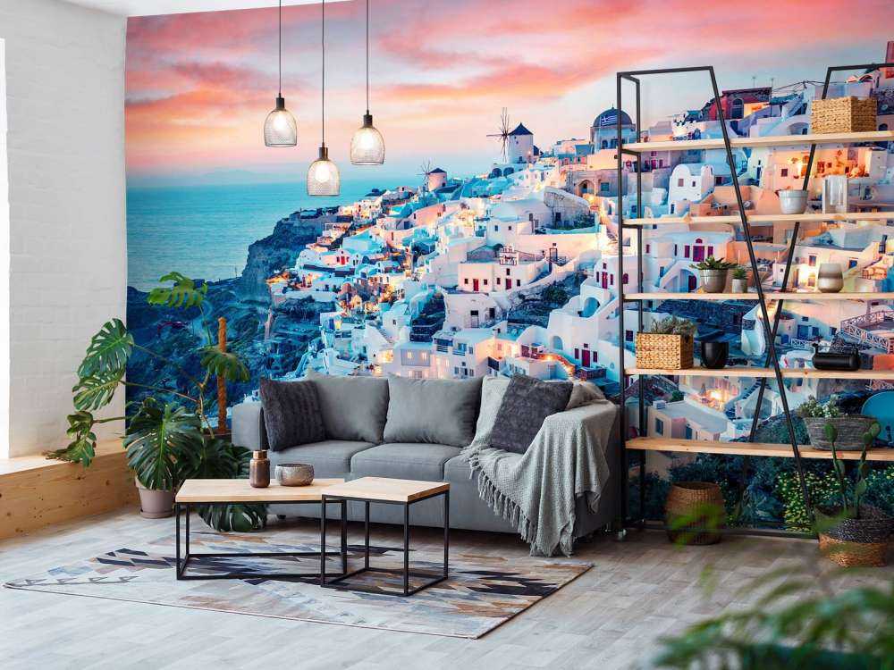 Witte huisjes op Santorini