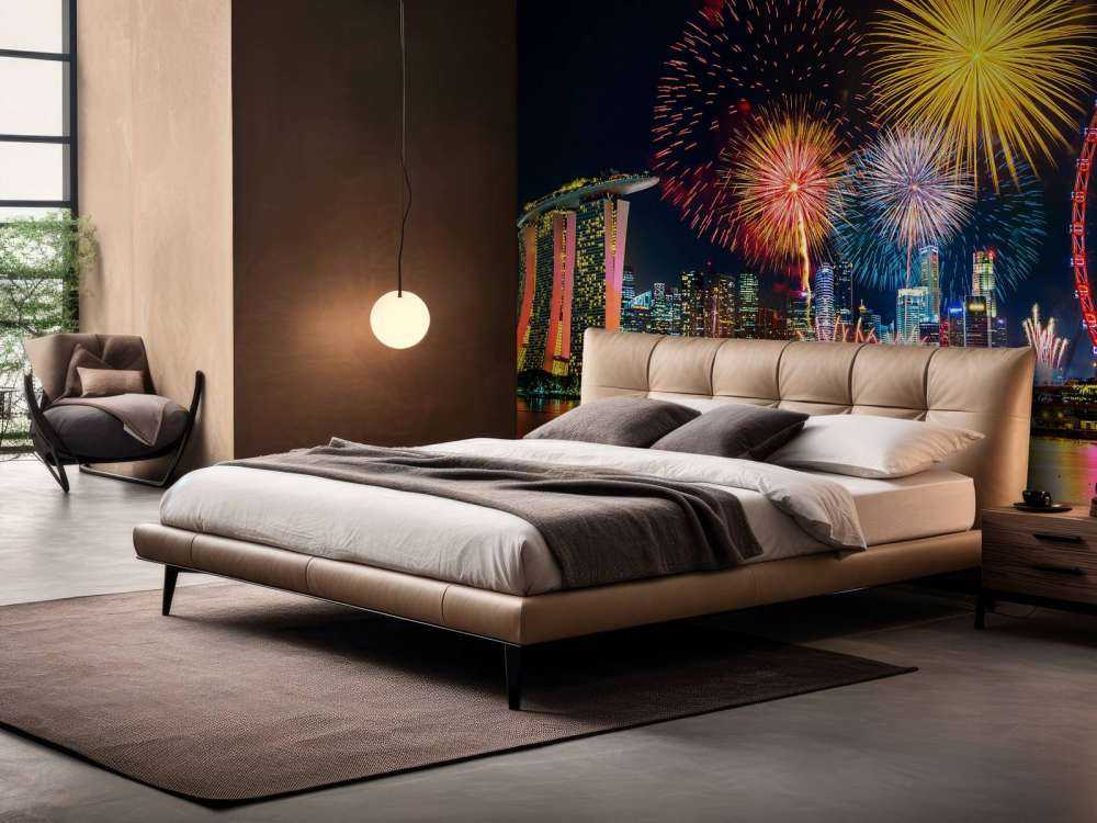 Vuurwerkshow in Singapore