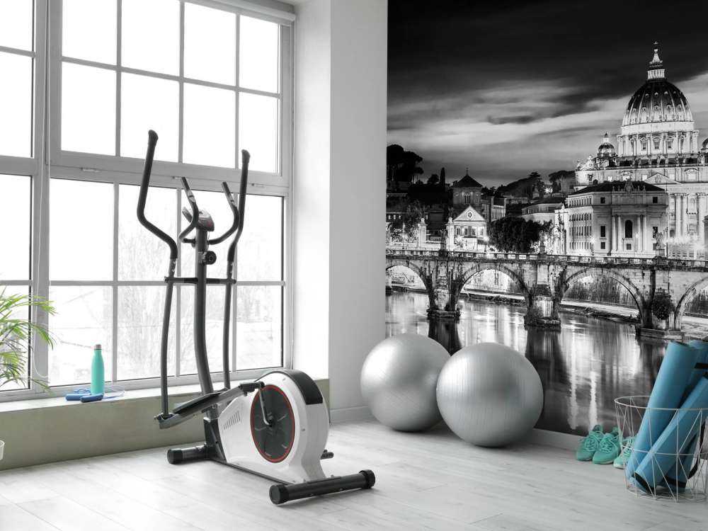 Vaticaanstad in zwart-wit