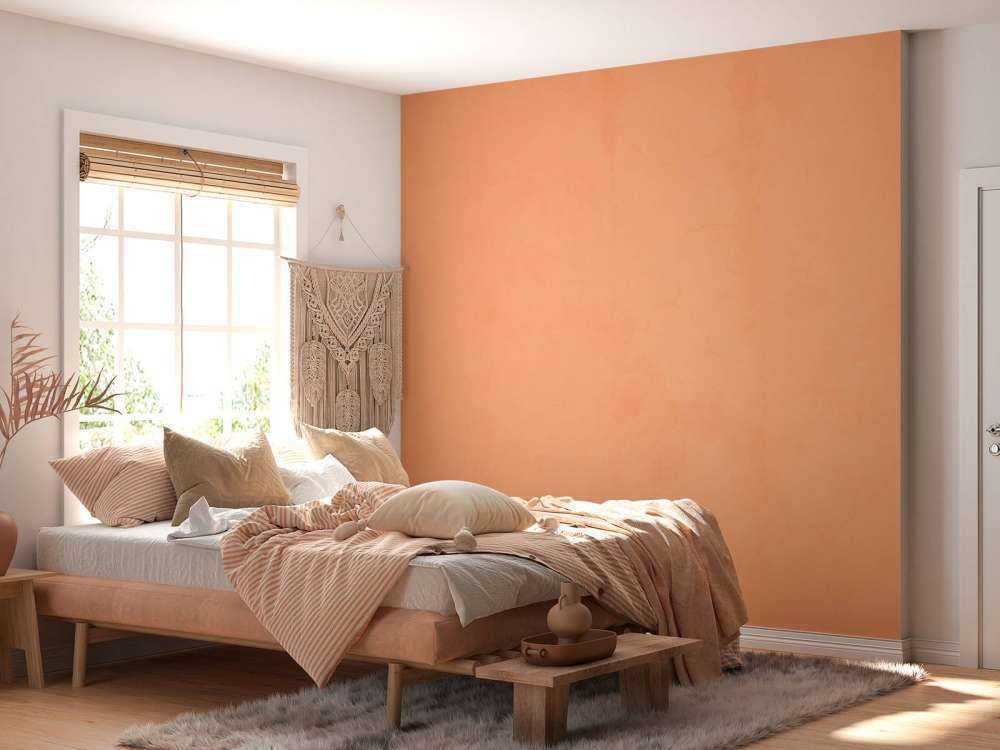 Licht oranje beton