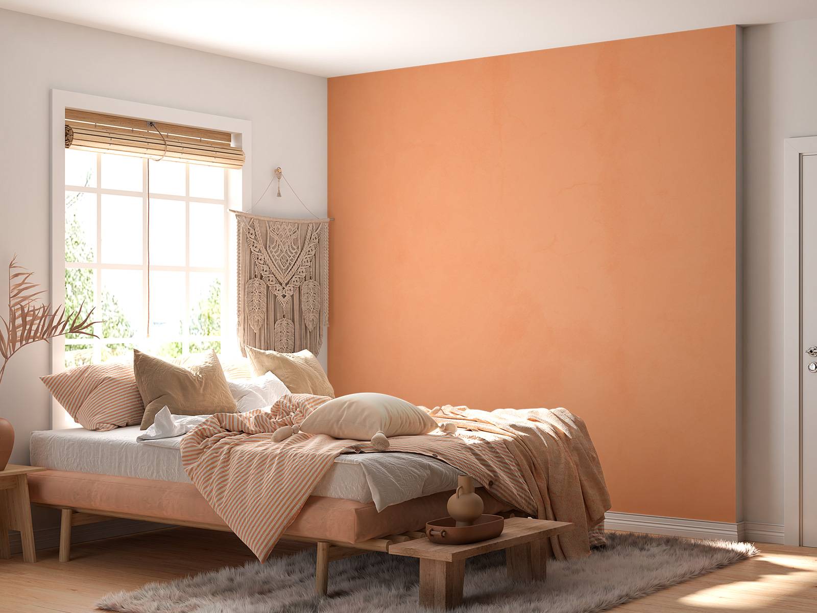 Licht oranje beton