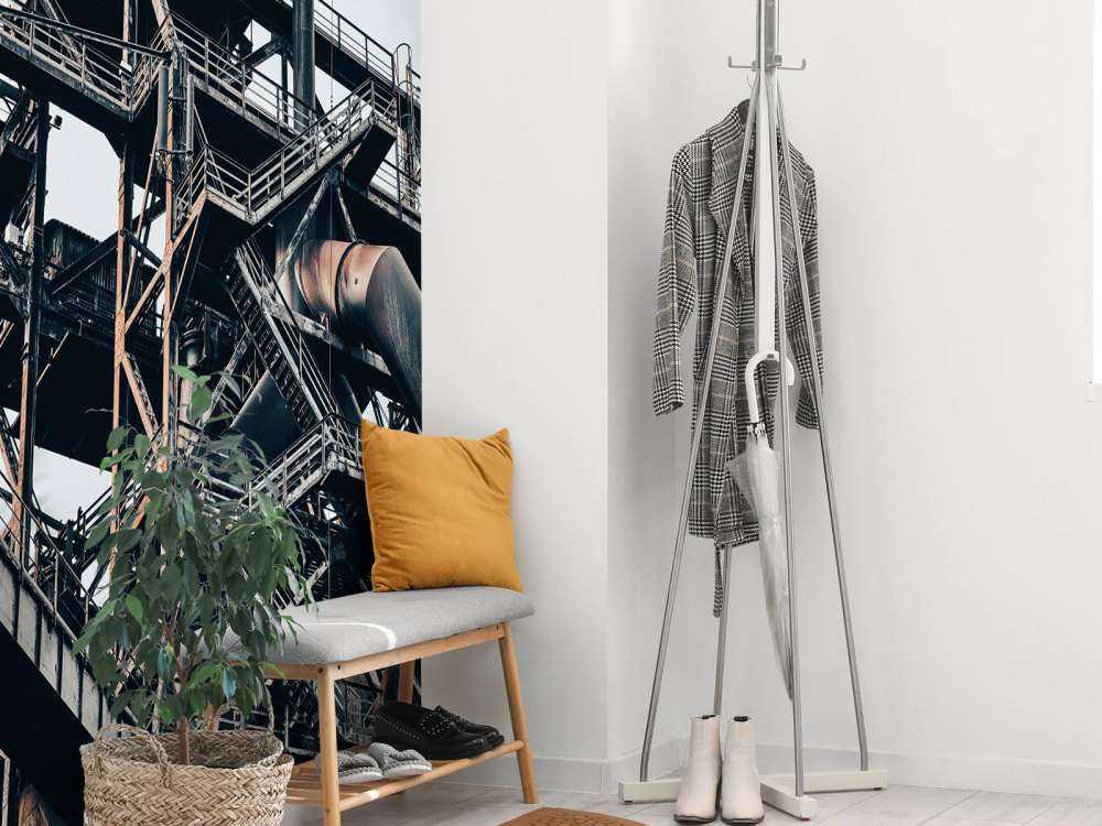 Verlaten staalfabriek