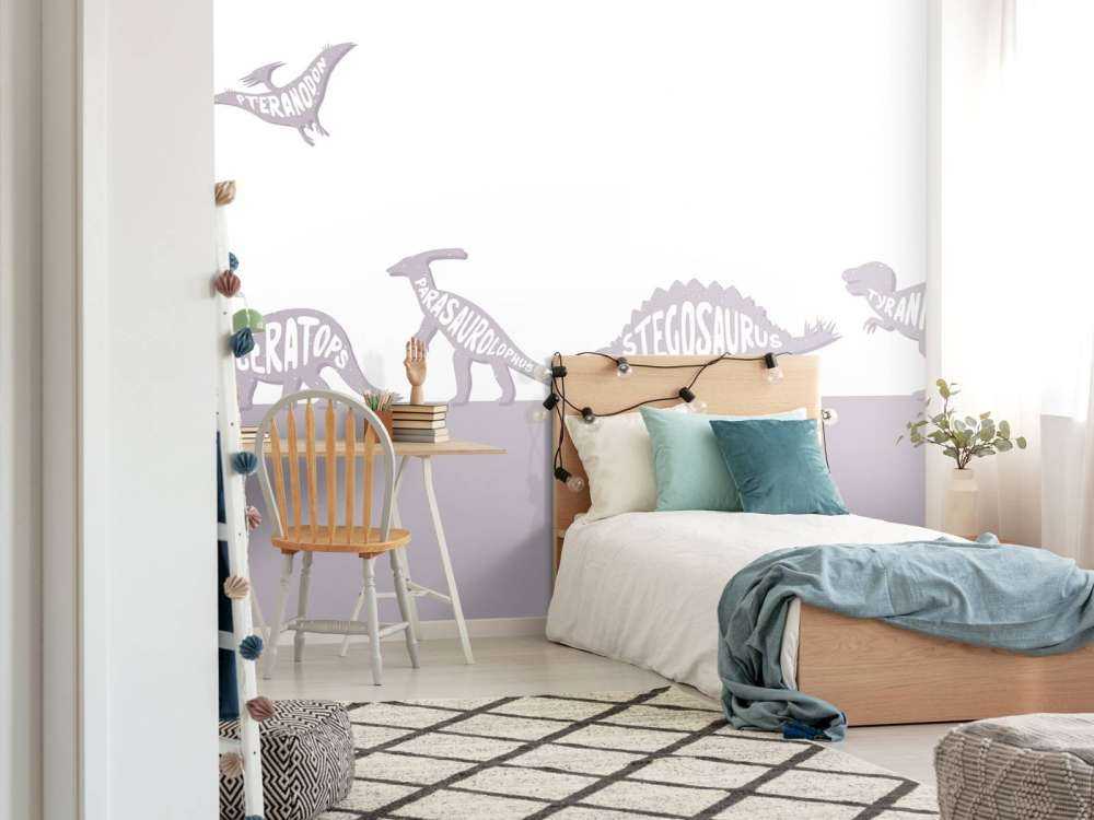 Dino's met tekst in roze