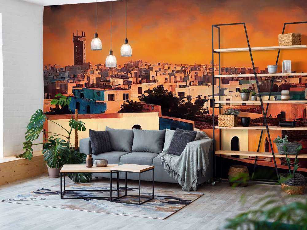 Casablanca bij zonsondergang