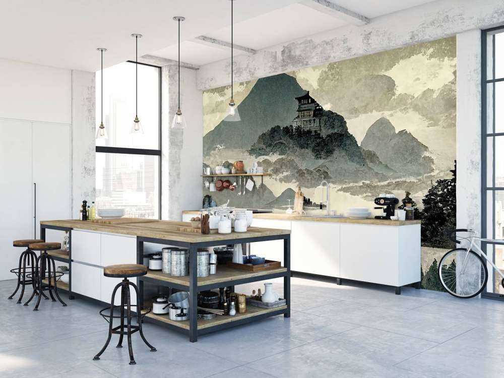 Geïllustreerde Chinese landschap