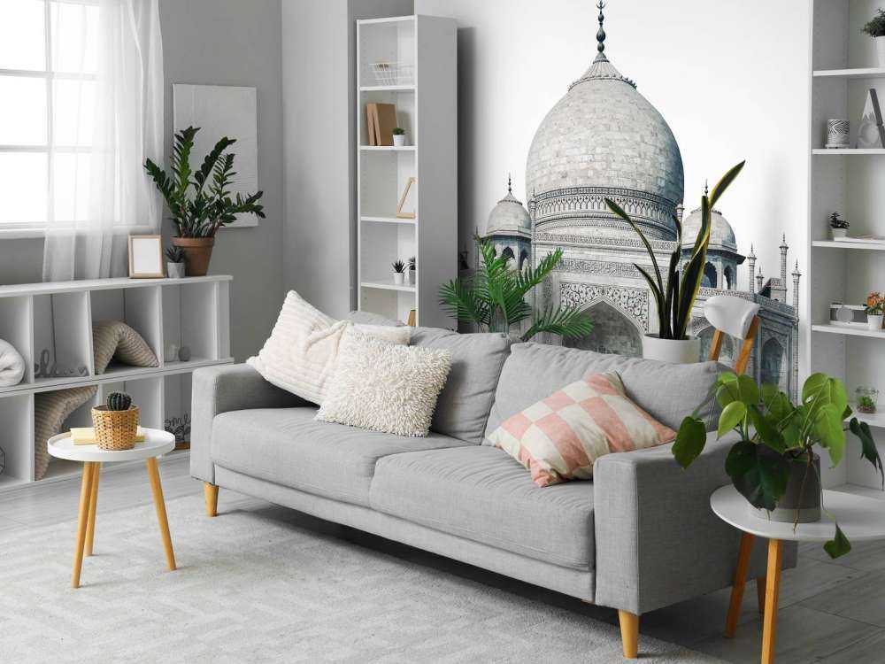 Taj Mahal in zwart-wit