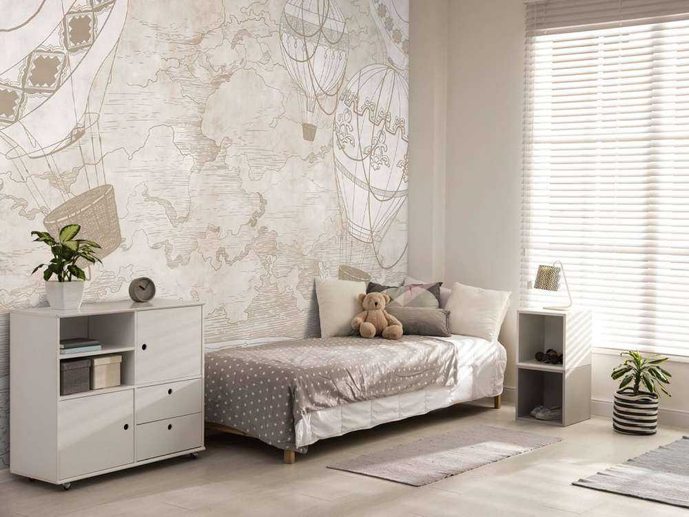 Luchtballonnen boven de stad