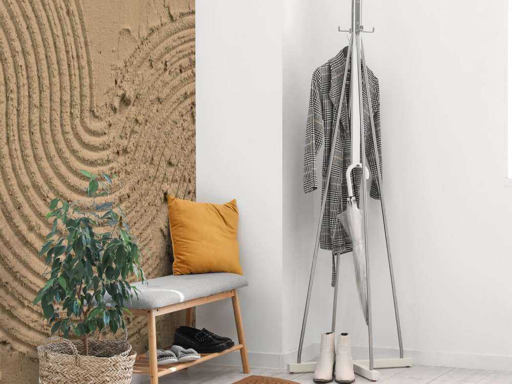 Structuur kunst in goud bruin