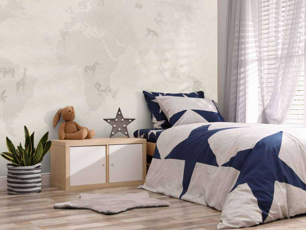 Wereldkaart sketch groen