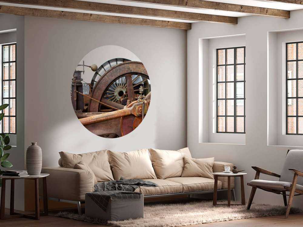 Deel van een aandrijflijn van een stoommachine  (B) 